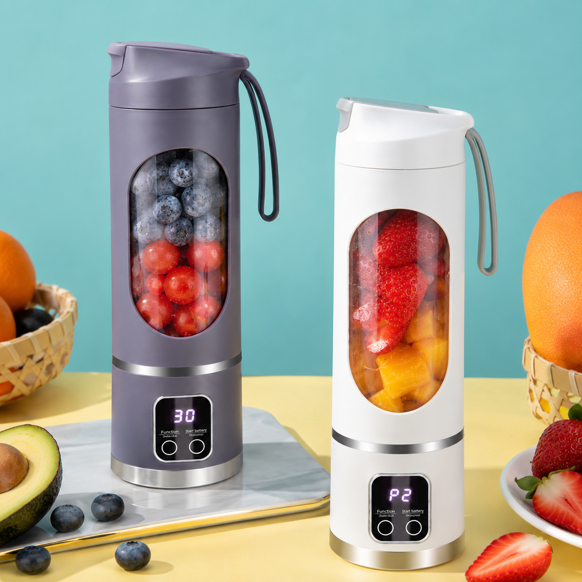 Portable Juicer – Rechargeable Mini Blender for Fresh Drinks