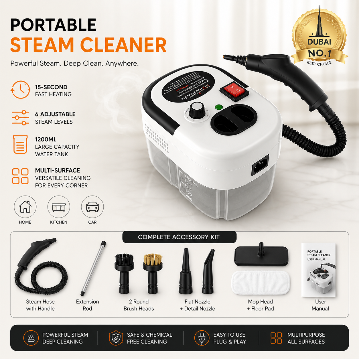 Portable Steam Cleaner