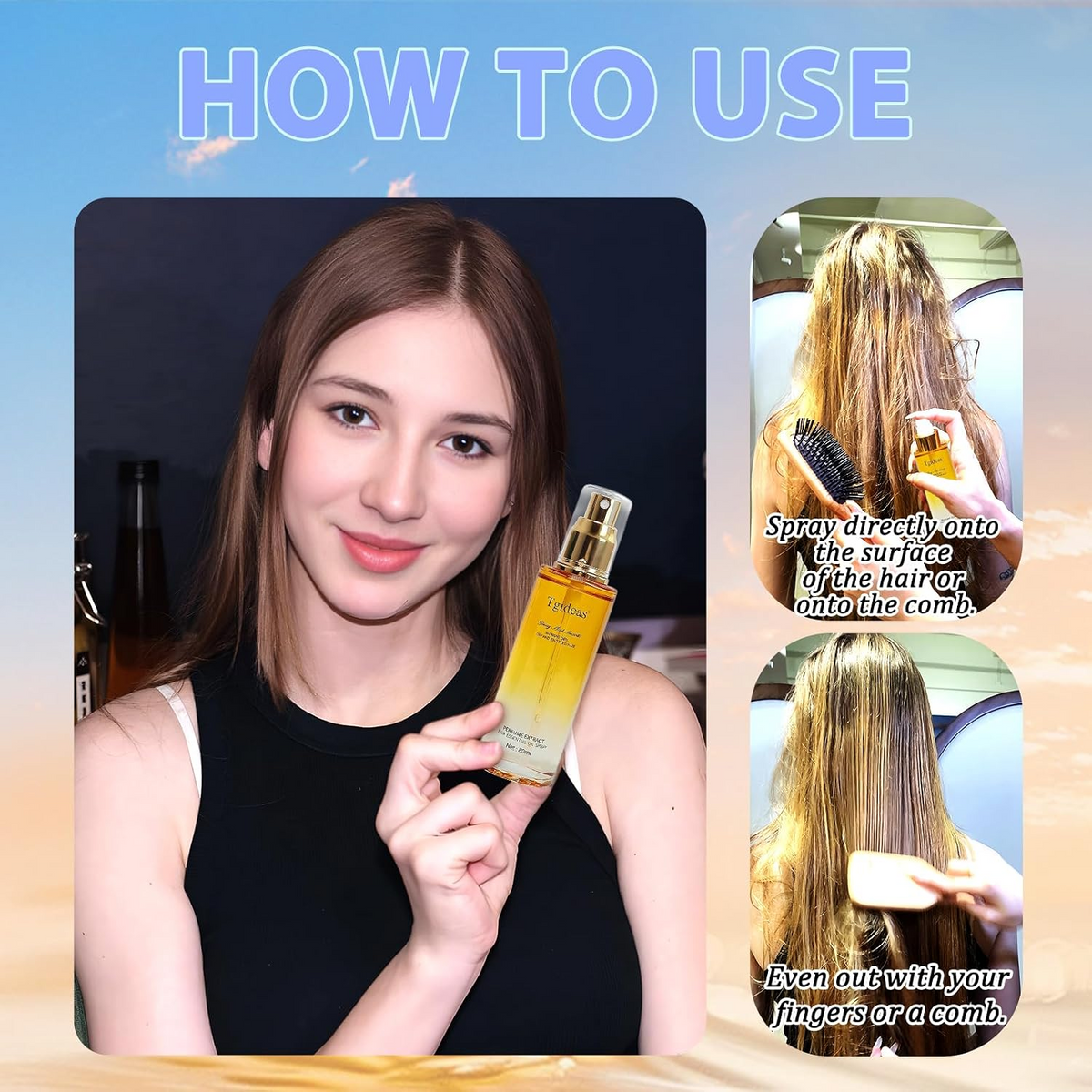 Tgideas Hair Oil Spray – Frizz Control & Deep Nourishment | All Hair Types