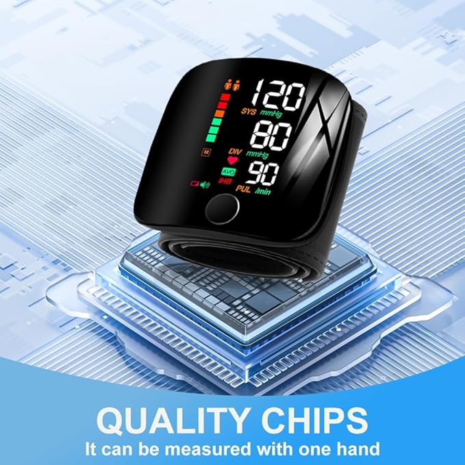Blood Pressure Monitor - Wrist Electronic Sphygmomanometer