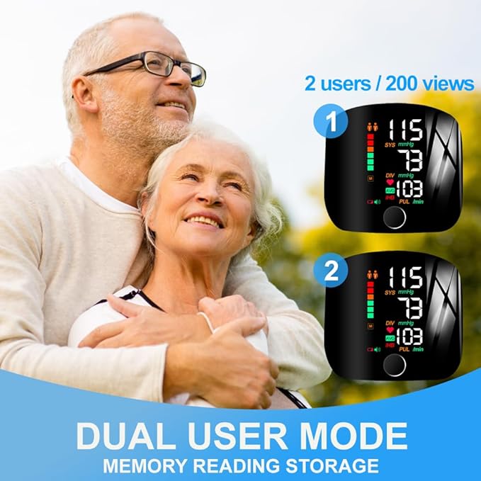 Blood Pressure Monitor - Wrist Electronic Sphygmomanometer